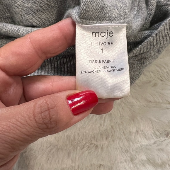 MAJE COLOR BLOCK CARDIGAN - Picture 5 of 8